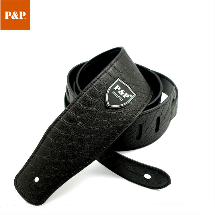 P&PレザーギターストラップPUベースストラップエレキギターストラップ広州ギターストラップ工場卸売ギターストラップ|undefined
