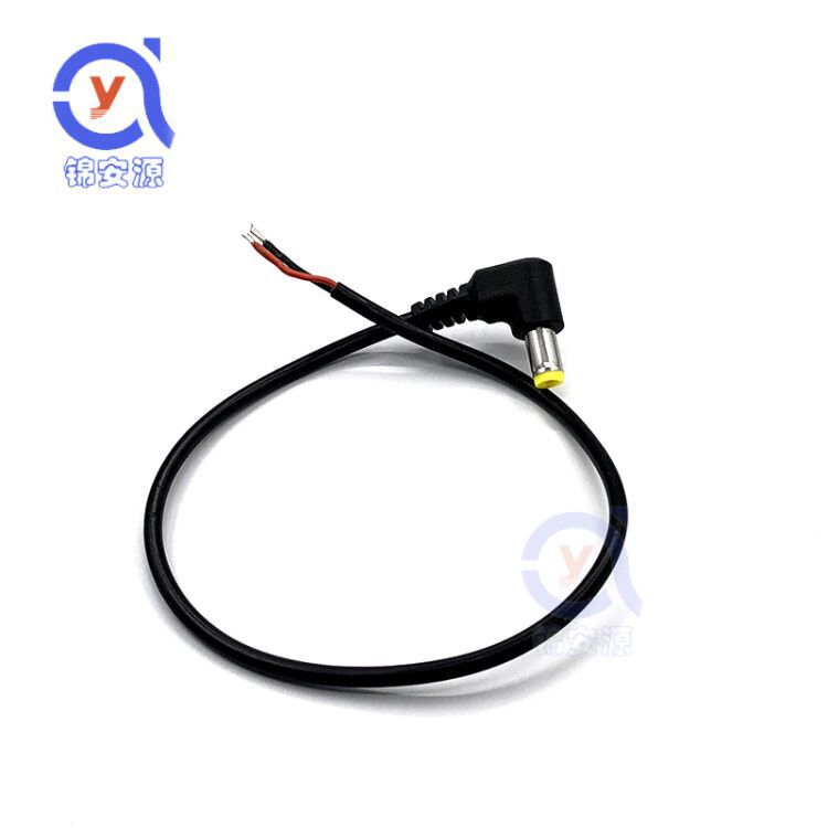 dc power cord elbow right angle power connector dc 5.5 * 2.1mm 12V plug 90 degree round wire male head dc power cord elbow right angle power connector dc 5.5 * 2.1mm 12V plug 90 degree round wire male head