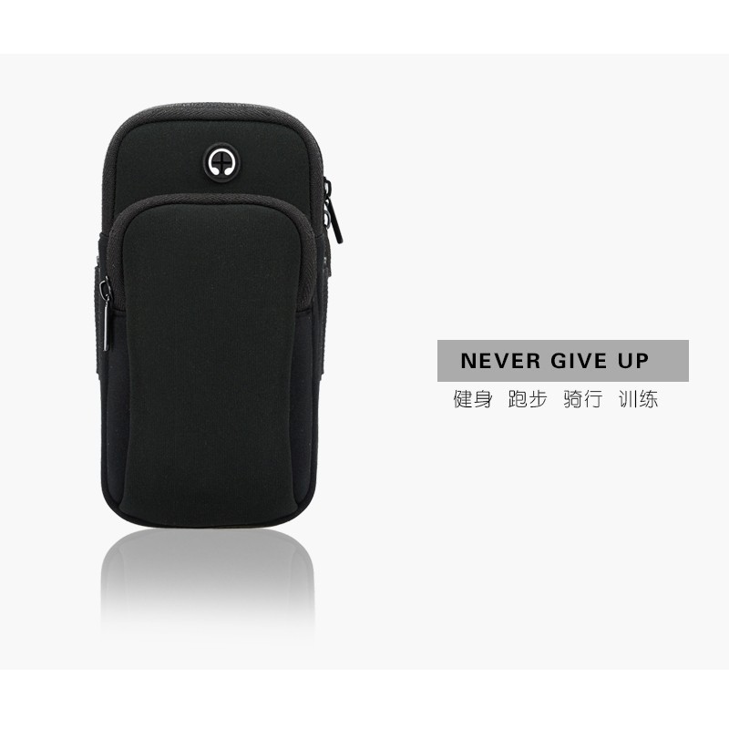 Pin de fábrica bolsa de brazo de teléfono móvil bolsa de brazo al aire libre hombres y mujeres deportes fitness brazo bolsa auricular agujero corriendo brazo bolsa multifuncional