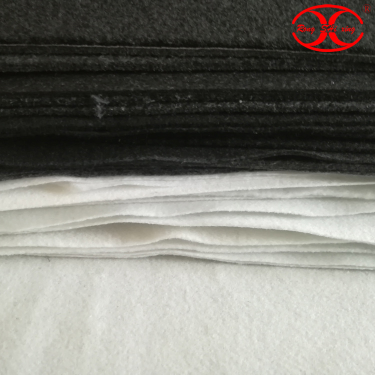 汽车内饰地胶 地毯衬底布原材料 针刺无纺布白色黑色