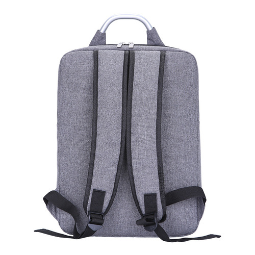 Summer New Business Laptop Neutral Leather Wallet Bag Canvas Metal Computer Bag