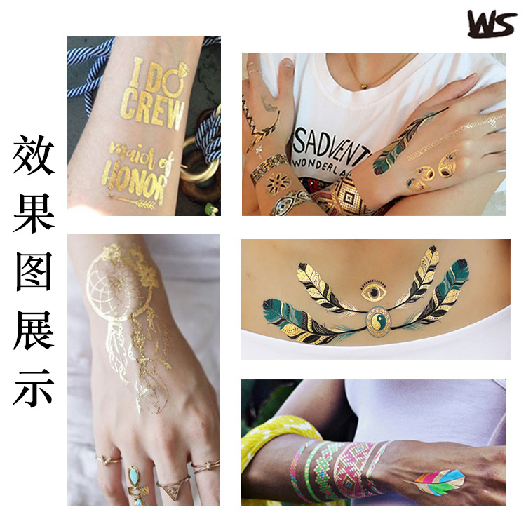 Tatuajes Temporales Faciales de Transferencia de Agua de Papel Fluorescente Luminoso para Cara
