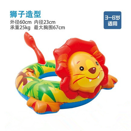 Anillo de natación inflable para niños de 3 a 10 años, anillo para axila, salvavidas grueso para niños pequeños, anillo flotante de dibujos animados, unicornio dinosaurio