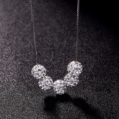 Crystal rhinestone ball Shambhala beads pendant bracelet earrings handmade bracelets DIY jewelry accessories wholesale