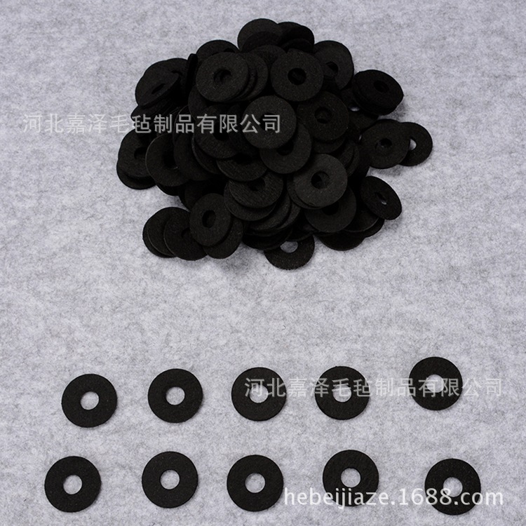 厂家供货 羊毛毡垫圈  工业密封垫 吸油隔音毡 双面胶毛毡条