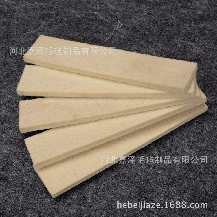 厂家供货羊毛毡 毛毡圈毛毡垫片毛毡条密条吸油 防尘背胶 毛毡条