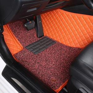 Postage on behalf of 198 yuan Lingge double silk ring encyclopedia surrounded by car mats special leather custom made