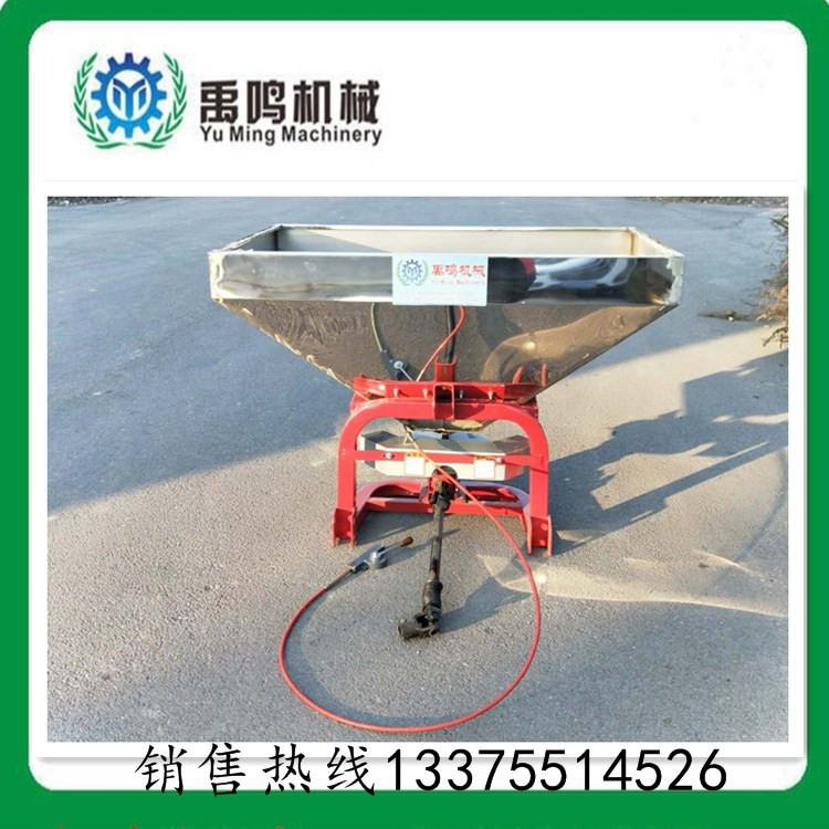 禹鸣后置双盘大容量不锈钢撒肥机 加厚材质抛洒机 施肥机 撒肥车