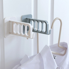 Creative foldable door hooks, household invisible hanger hooks, plastic wall-mounted hanger storage adhesive hooks