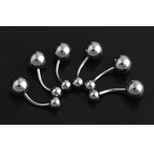 Stainless steel horseshoe ring, eyebrow ring, lip ring, tongue ring, navel ring wholesale combo from a large mixed goods supplier stall