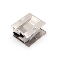 移门拉手B-YJ6605-SN锌合金移门锁拉丝镍浴室木门推拉简约门把手