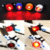 Metal helmet, bike, mountain indicator lamp for cycling, with gem