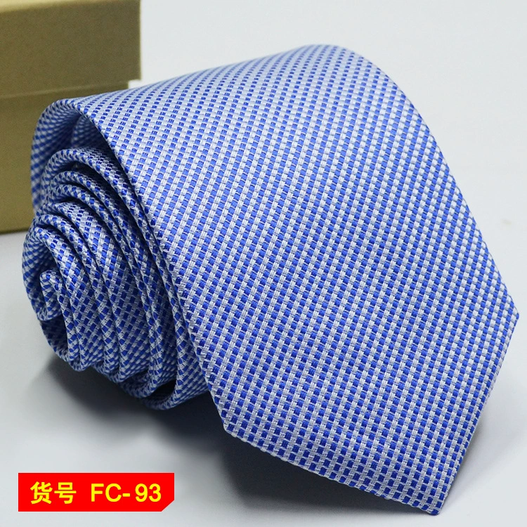 Men's tie wholesale new spot business solid color striped 8C arrow blooming tie can be added to LOG