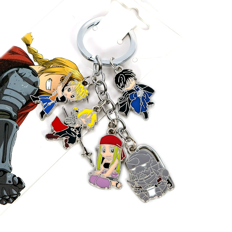 Аниме брелок: Атака титанов, One Piece, сакура, модельная кукла, сплавные аксессуары, Смертная записка, Черный дворянин
