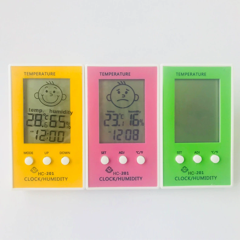 Мультяшный эмодзи термометр несколько цветов термометр HC-201 смайлик термометр электронный термометр