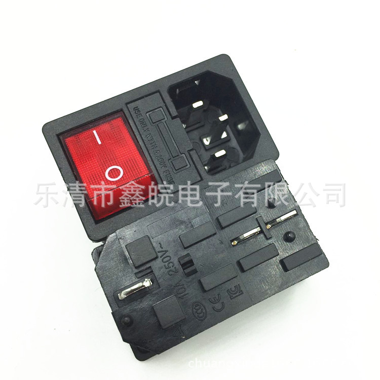 供应连体品字插座AC304电源插座3插AC三合一插座品字位插座