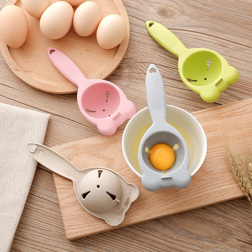 2611 New Wheat Straw Egg White Separator Egg Yolk Egg Liquid Filter Egg Maker Kitchen Gadgets