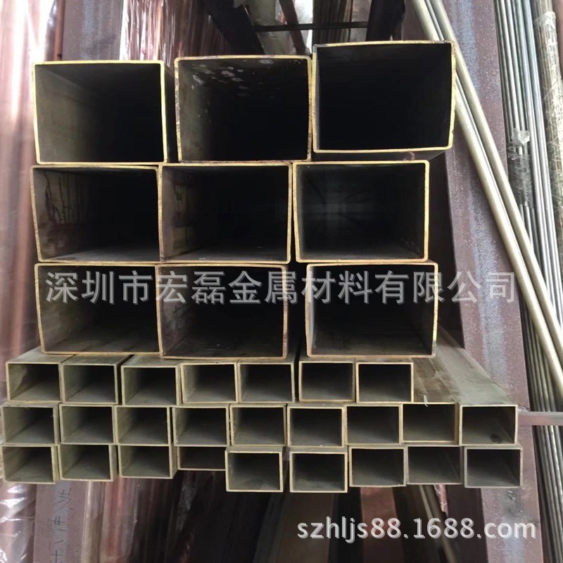 厂家现货国标黄铜扁管方管 20*20*1/  30*30*1 /40*40*1 /20*40*1
