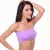 Strapless bandeau bra Foreign trade one -piece bras double layer tube top with chest pad wrapped breasts