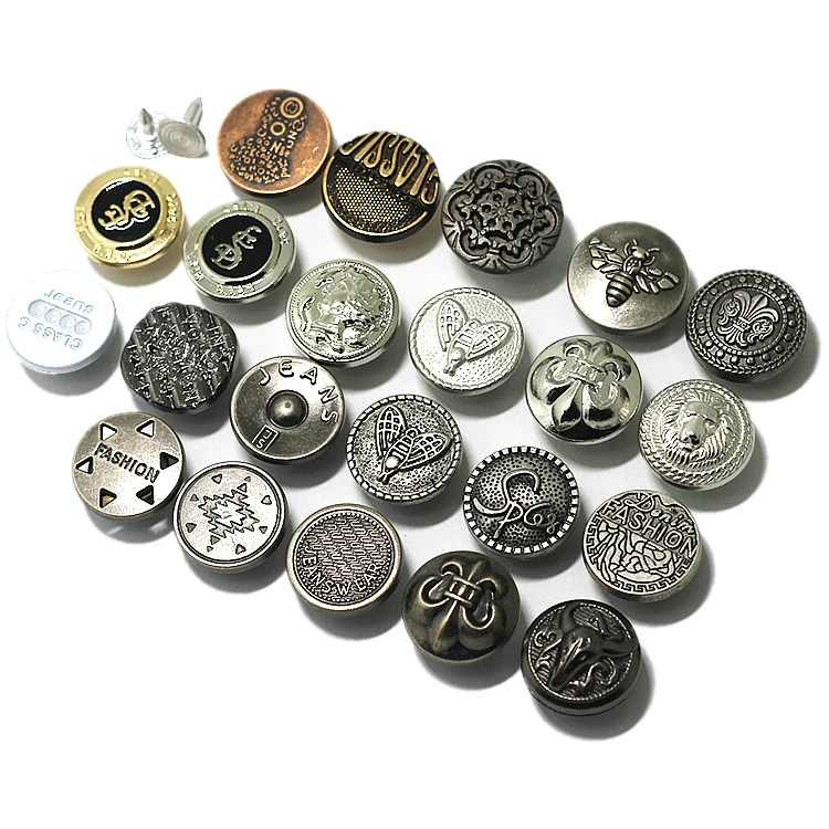 Spot small batch of strap pants zinc alloy buttons buckle jeans buckle multiple zinc alloy shaking head buckle workers buckle two -in