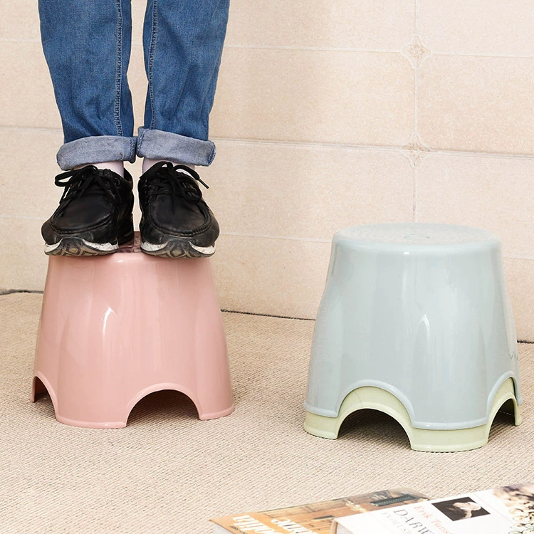 Бытовой пластиковый круглый табурет высокий табурет низкий табурет Маленький стул модный креативный утолщенный табурет для взрослых скамейка детский обеденный табурет