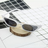 Trend marine sunglasses, fashionable glasses solar-powered, suitable for import, cat's eye