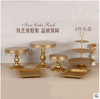 Golden dessert jewelry, props, set, European style, 14 pieces