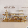 Golden dessert jewelry, props, set, European style, 14 pieces