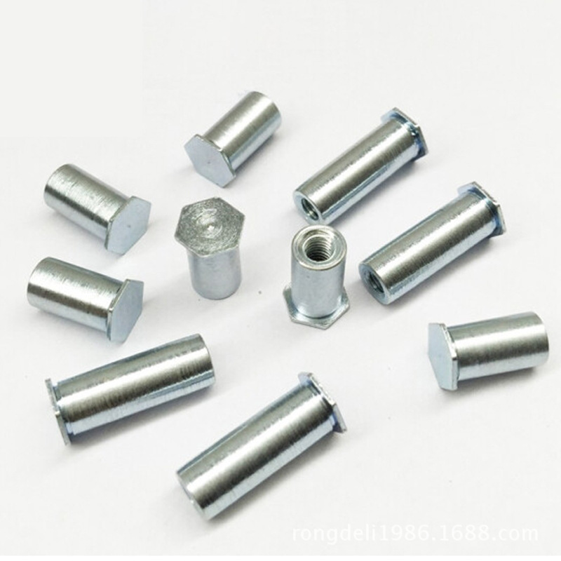 电机铆钉压铆螺母柱M3六角 螺杆 镀锌 碳钢 SO SOS BSO
