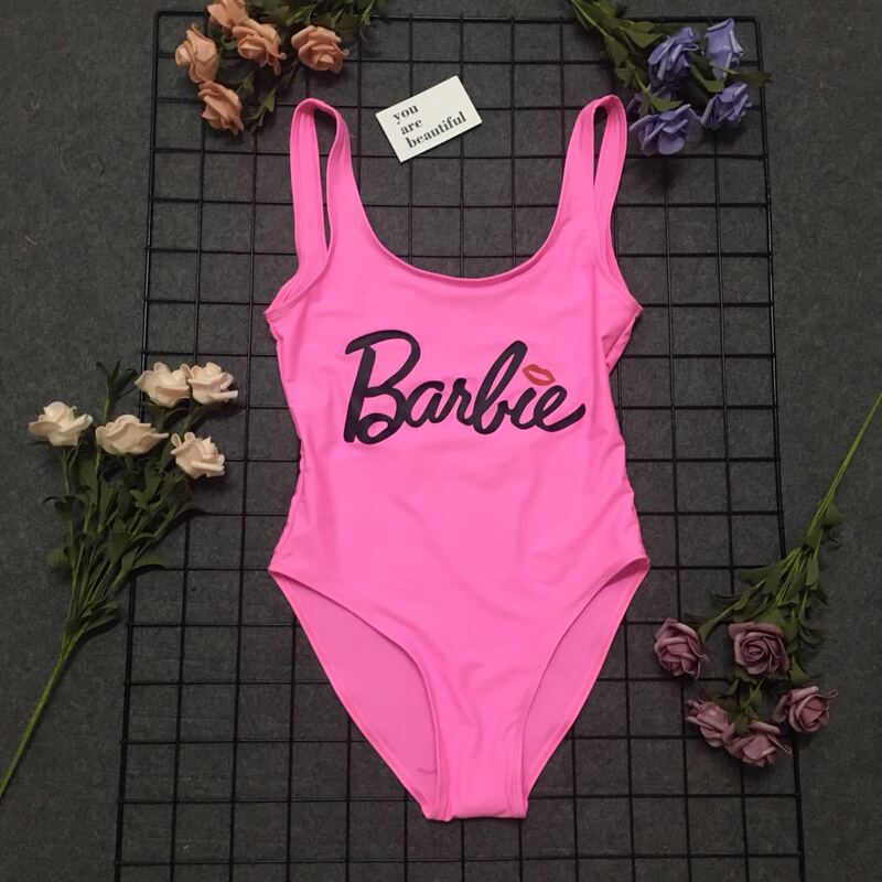 New Cross-Border European and American One-Piece Swimsuit, Red (Pink) Lips Optional, Sexy Backless Swimsuit New Cross-Border European and American One-Piece Swimsuit, Red (Pink) Lips Optional, Sexy Backless Swimsuit
