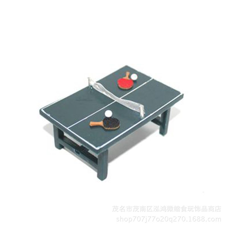 Ventas directas de la fábrica 1:12 muñeca accesorios escena modelo miniatura juego alimentos Mesa tenis juego