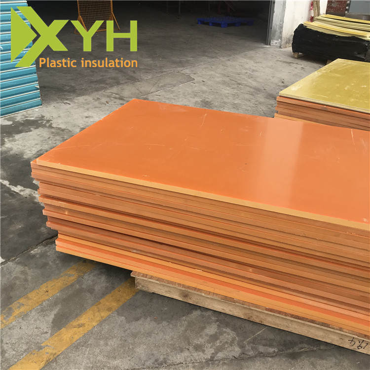 厂家加工酚醛层压电木板 橘红电木板材 新能源电箱绝缘板树脂板
