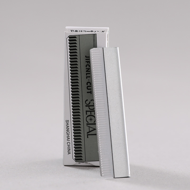 10-Piece Set of Feather Brand Eyebrow Trimming Blades for Photo Studio, Stainless Steel Eyebrow Razor, Eyebrow Razor Blade Batch