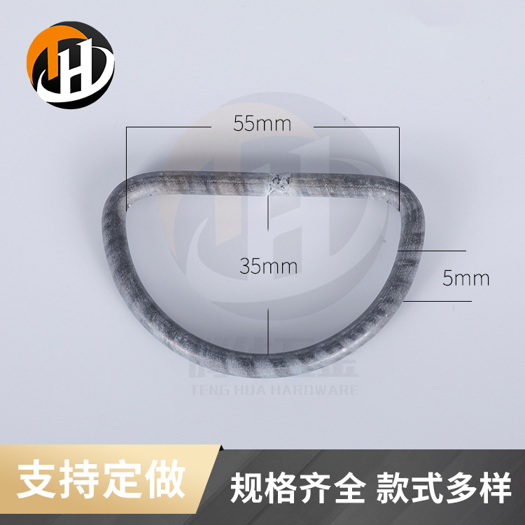 五金厂家钛质D扣 钛丝防锈箱包配件包带D型环 潜水设备D字扣配件