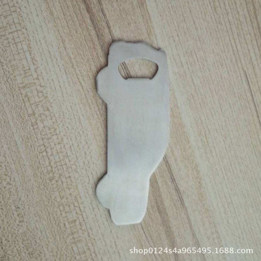 啤酒开瓶器  铁皮啤酒开瓶器  双孔  球拍  通用啤酒开配件不锈钢