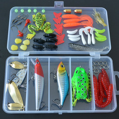 Bass Tackle Wholesale Lure Kit Artificial Baits Kit Freshwater Saltwater Frog Mino Shiner Lure Kit Fishing Gear