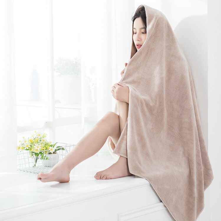 Absorbent bath towel adult hotel beach towel home size logo children's bath towel polyester brocade coral fleece