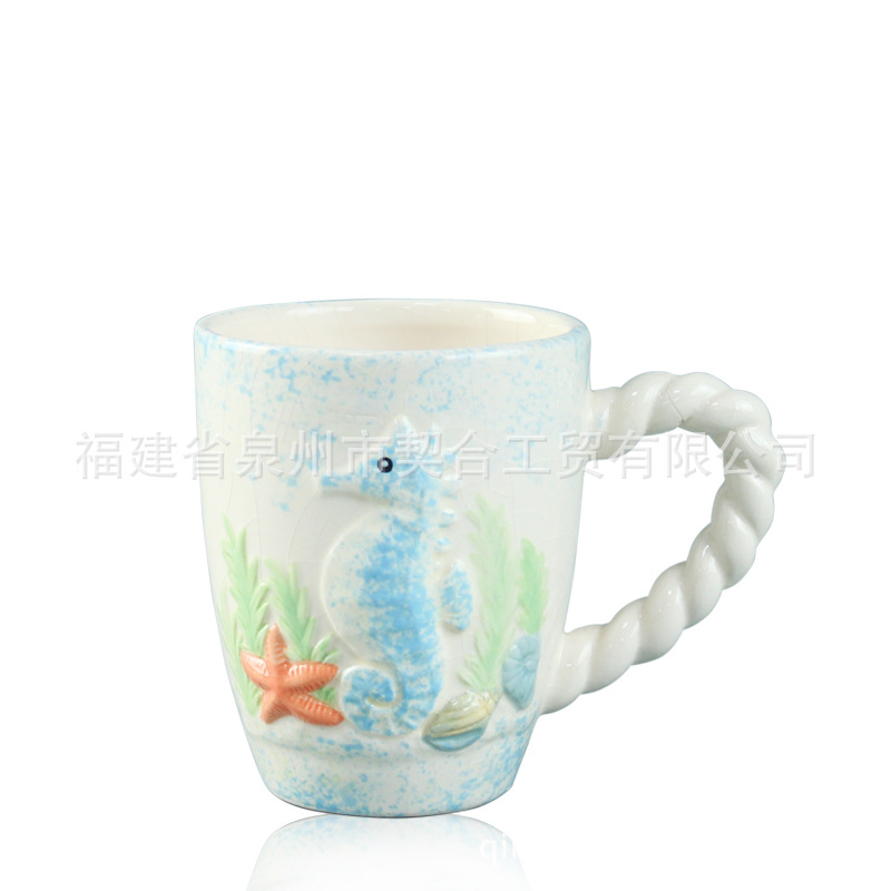 Taza de dibujos animados 3D tridimensional de personalidad linda creativa con tapa Taza de café Taza de bebida de cerámica animal japonesa personalizada