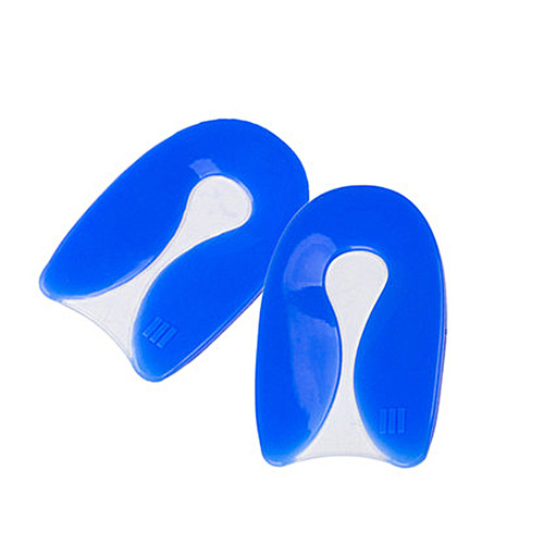 Blue silicone U-shaped heel pad, heel pad, heel silicone heel pad, soft and shock-absorbing, protects the foot