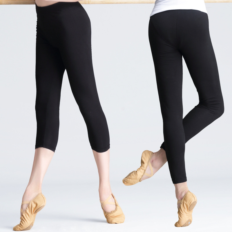 Pantalones de baile pantalones de primavera para mujeres adultas pantalones de práctica de baile latino de ballet slim fit pantalones de fondo recortados cerrados