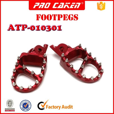 CRF 7 series pedal red off-road motorcycle modified pedal CNC aluminum alloy pedal is suitable for many models (Motorcycle Safety Supplies) - crf-7-series-pedal-afp-010301