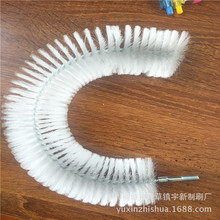 批发异型毛刷 尼龙丝除尘刷 试管清洁刷 钢丝管道刷