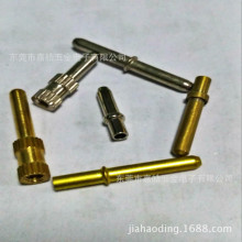 供应T5T8灯脚堵头 节能灯脚配件 2.3*12空心半空心T5铜针