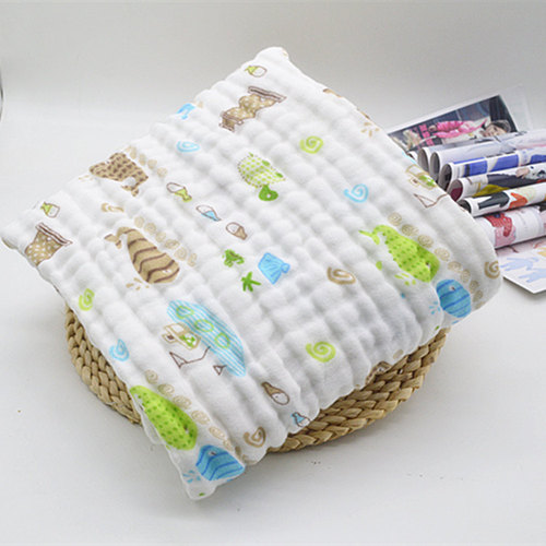 【】Infant pure cotton bath towel six-layer gauze baby quilt newborn baby quilt children's seersucker towel quilt