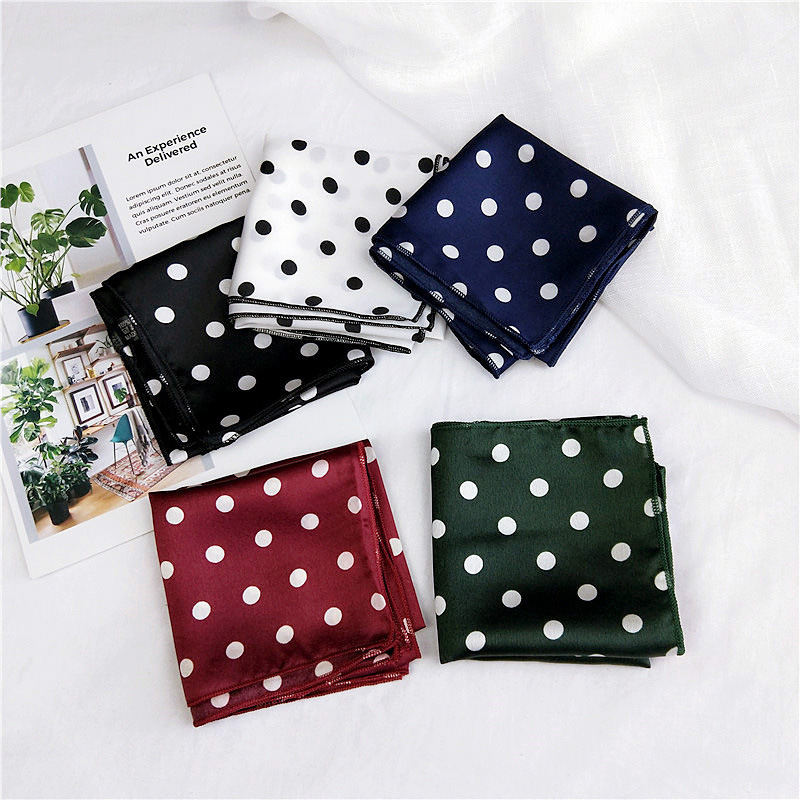 50 Small Square Silk Scarves for Women, Summer Korean Style Stewardess Professional Scarf, Spring and Autumn Decorative Korean Version Wholesale
