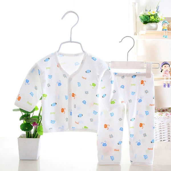 Button cover blue floral random/open crotch style