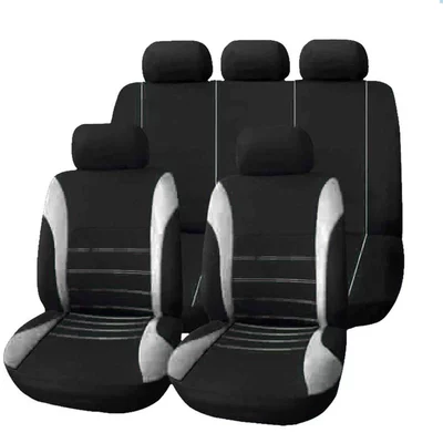 Universal seat cover States car seat cover waist line 9-piece cloth - grey-general