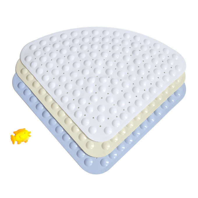 54/65/70/80 Fan-shaped Shower Room Floor Mat Bathroom Anti-slip Mat Bath Bathroom Toilet Toilet Foot Mat