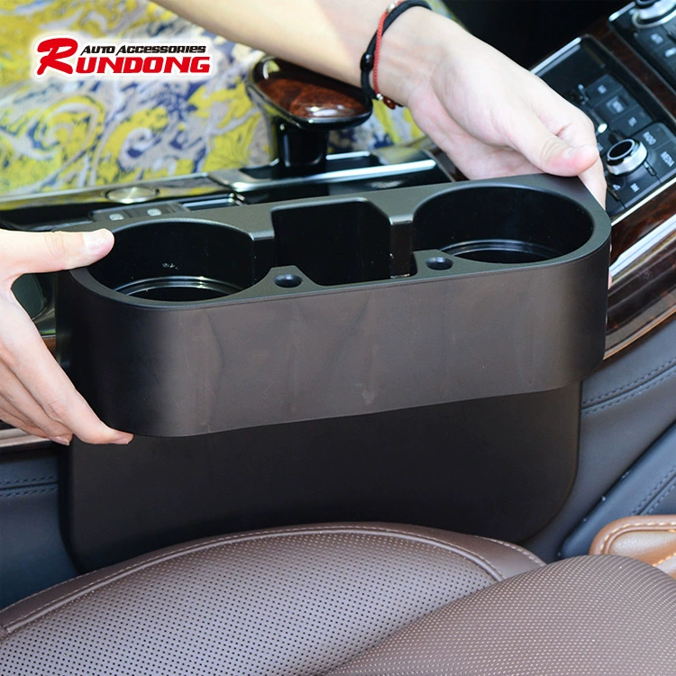 Держатель для кружки в автомобиле (Rundong R151-1) коробка для хранения из полипропилена, 2 секции, 21×28×10 см