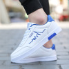 Summer white shoes, universal white sneakers, trend footwear for leisure, sports shoes, 2023, Korean style